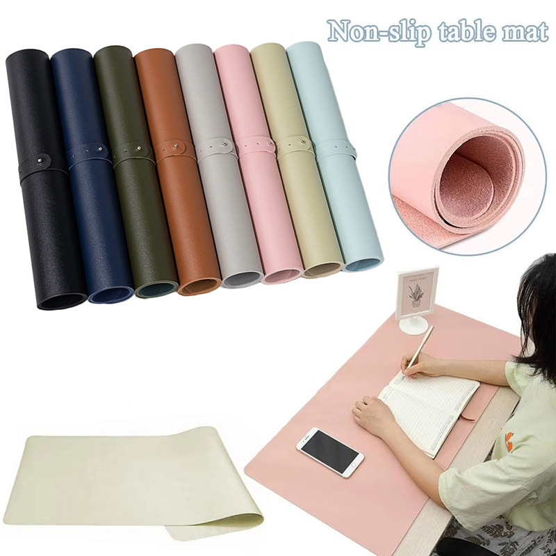 Leather Desk Pad - Katlanabilir Tırnak Sanatı Masa Örtüsü PU