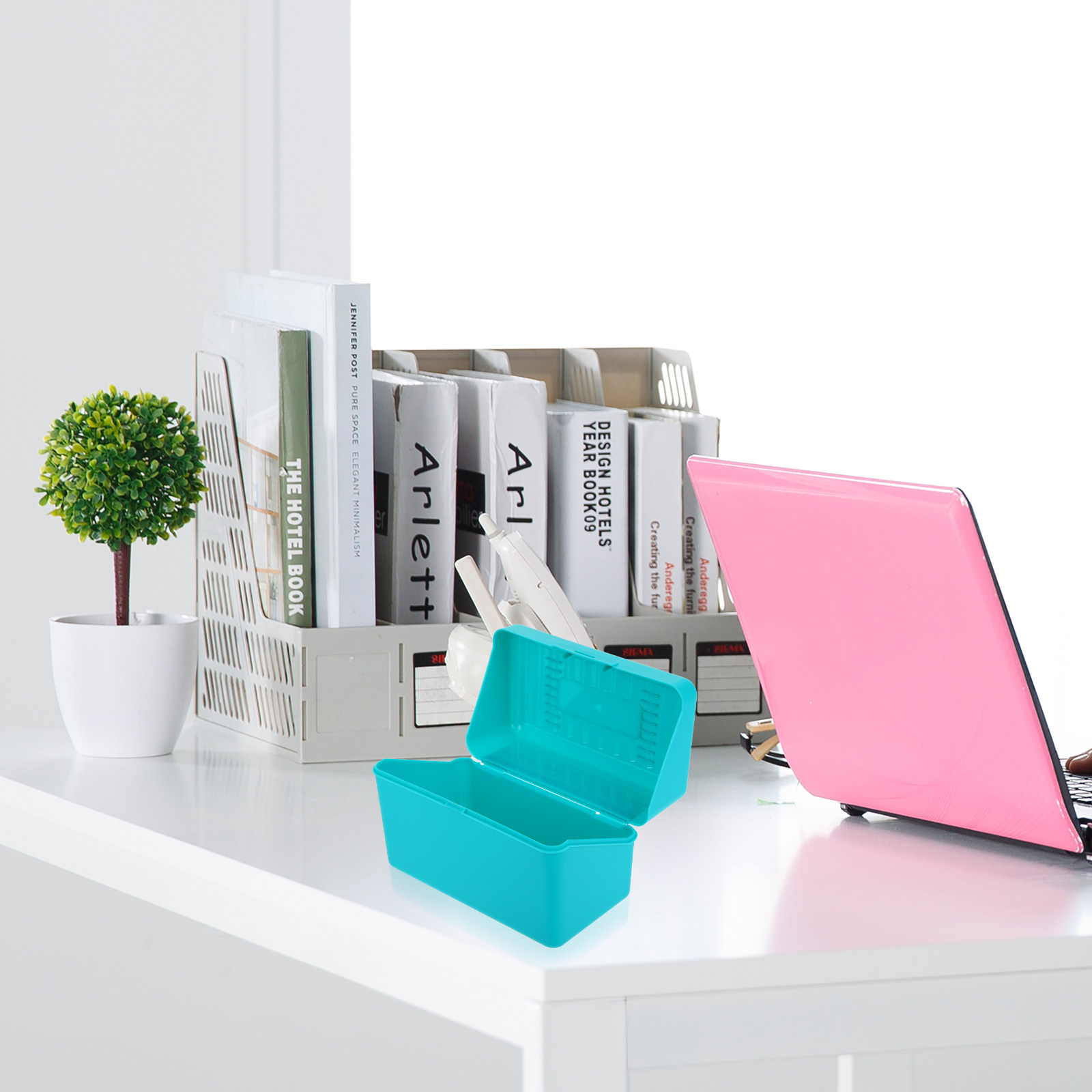 Card Index Box - 4 Adet İndeks Kartı Dosya Kutusu