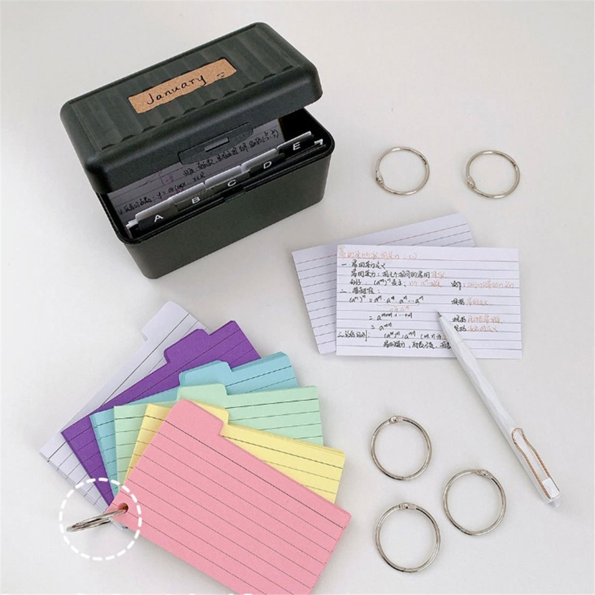 Card Index Box - 828 Mega İndirim 3x 5 İndeksli