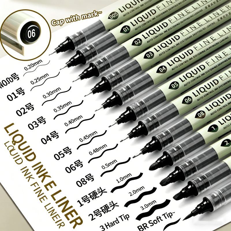 12'li Paket Siyah Fineliner Çi - Copic Marker Sketch incelemesi ve fiyatı