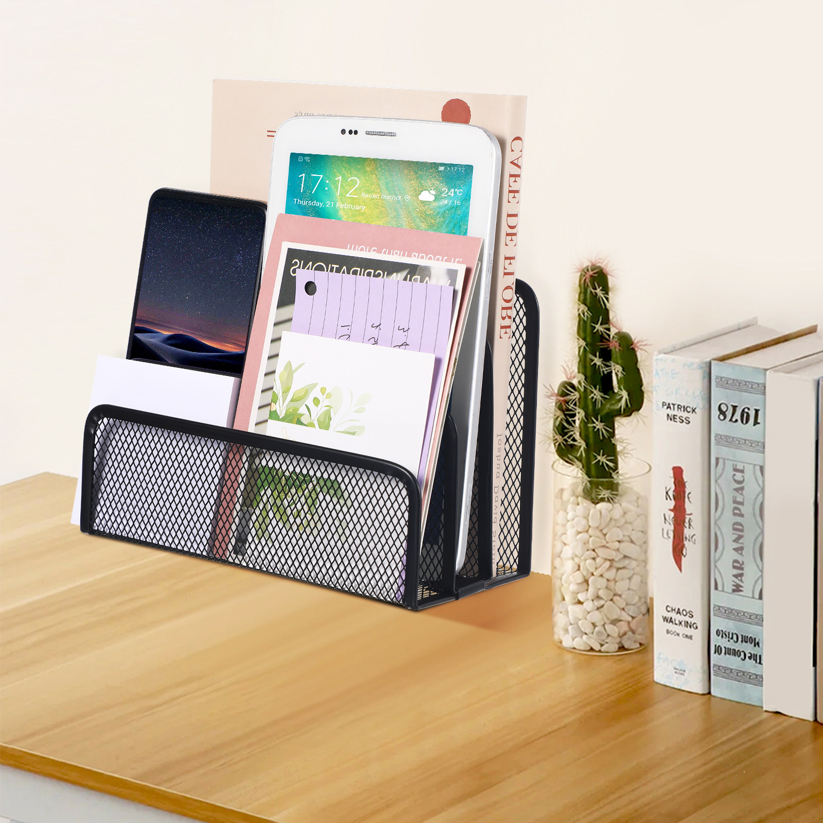 Üç Bölmeli Metal Örgü Masa Düz - Magazine Holder Rack incelemesi ve fiyatı