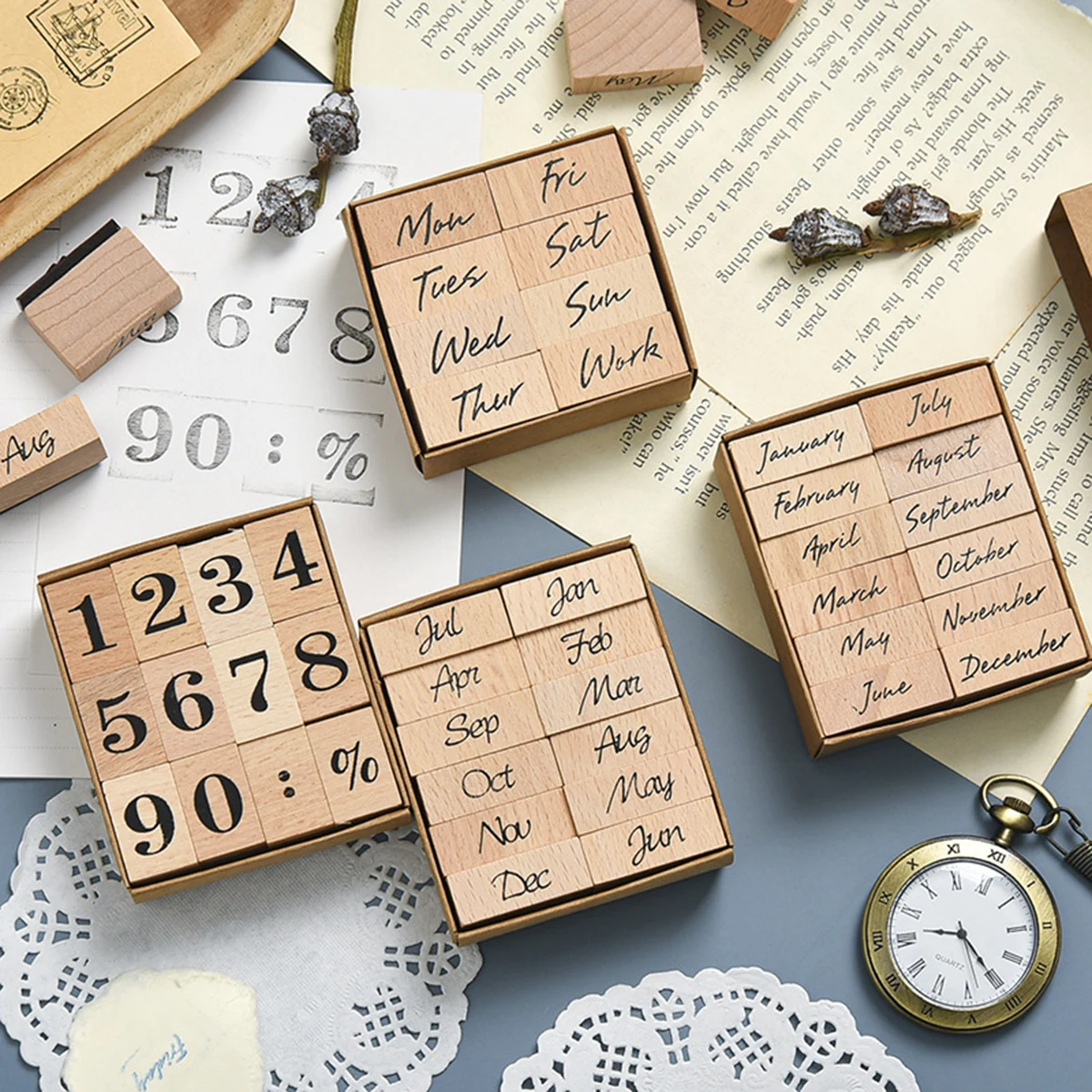 Ahşap Kauçuk Tarih Damgası, 12 - Rubber Date Stamp incelemesi ve fiyatı